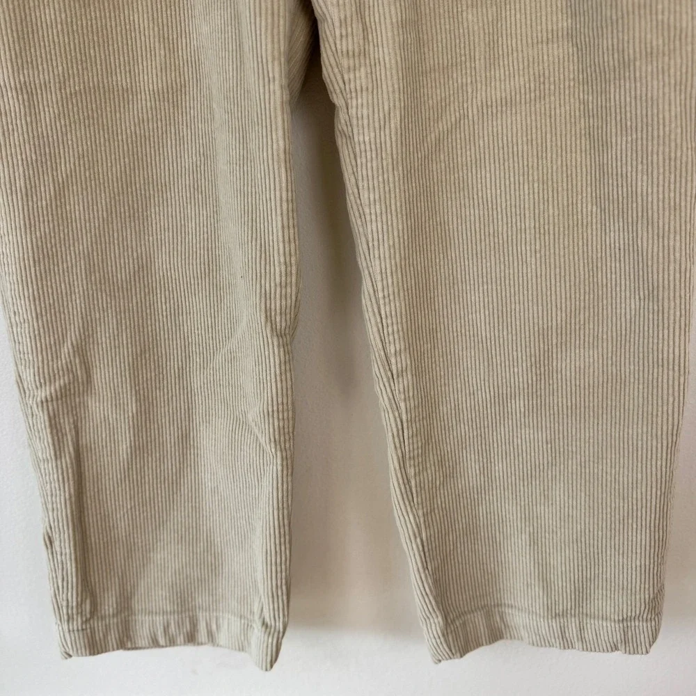 VTG! Lauren Ralph Lauren Women's Beige Corduroy Straight Leg Pants Size 8 Preppy